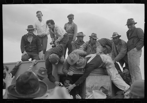 Untitled photo, possibly related to: Beer party given by contractor at the Umatilla Ordnance Depot for employees. Hermiston, Oregon