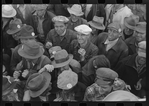 Untitled photo, possibly related to: Workmen at Umatilla Ordnance Depot at beer party given by contractor in celebration of pouring concrete for twenty-four igloos in twenty-four hours. Hermiston, Oregon
