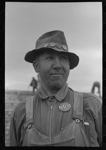 Untitled photo, possibly related to: Workmen at Umatilla Ordnance Depot, Hermiston, Oregon