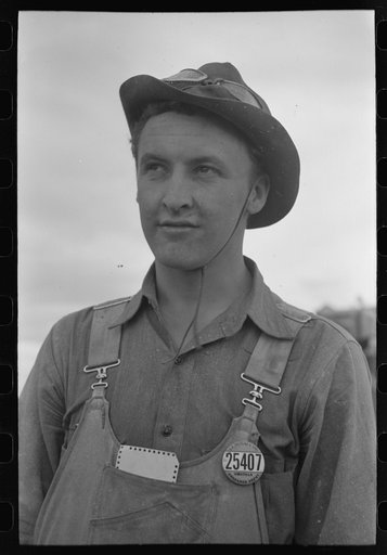 Untitled photo, possibly related to: Workmen at Umatilla Ordnance Depot, Hermiston, Oregon