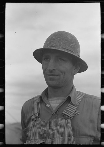 Untitled photo, possibly related to: Workmen at Umatilla Ordnance Depot, Hermiston, Oregon