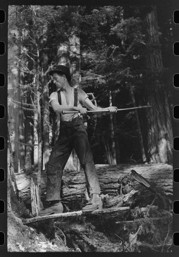 Lumberjack, Long Bell Lumber Company, Cowlitz County, Washington