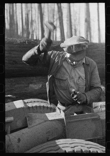 Untitled photo, possibly related to: Crew of gyppo logging outfit, Tillamook County, Oregon