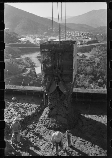 Untitled photo, possibly related to: Pouring concrete at Shasta Dam, Shasta County, California