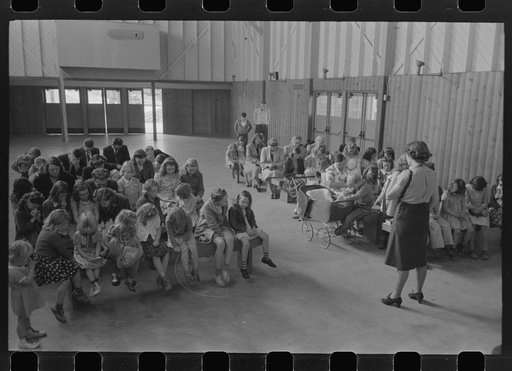 Untitled photo, possibly related to: Sunday school, FSA (Farm Security Administration) farm workers community, Woodville, California