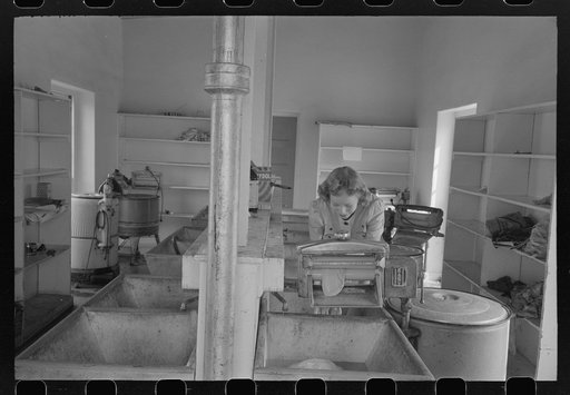 Washday at the FSA (Farm Security Administration) Camelback Farms, Phoenix, Arizona