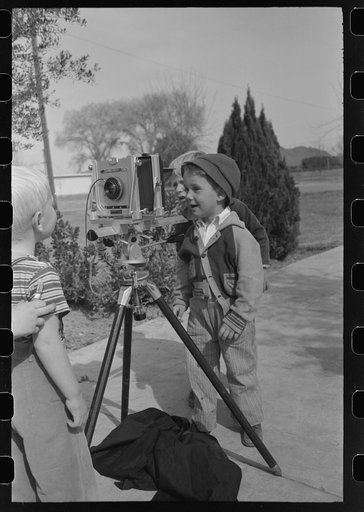 Budding photographers, FSA (Farm Security Administration) Camelback Farms, Phoenix, Arizona