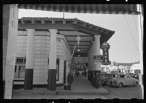Untitled photo, possibly related to: Street scene, Yuma, Arizona