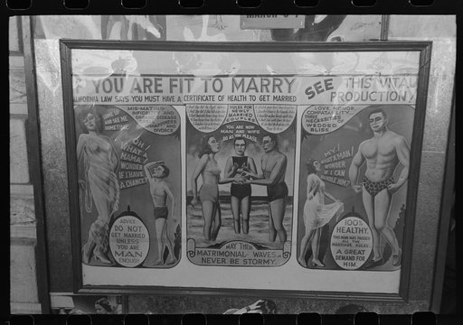Untitled photo, possibly related to: Movie show billboard, Yuma, Arizona