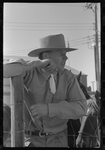 Cattleman at the Imperial County Fair, California