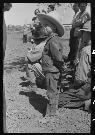 At the annual field day of the FSA (Farm Security Administration) farmworkers community, Yuma, Arizona