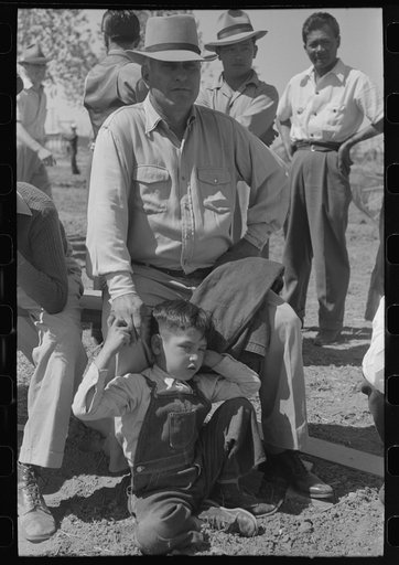 Untitled photo, possibly related to: At the annual field day of the FSA (Farm Security Administration) farmworkers community, Yuma, Arizona