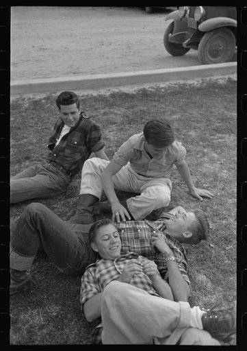 El Centro (vicinity), California. Young people at the Imperial County Fair