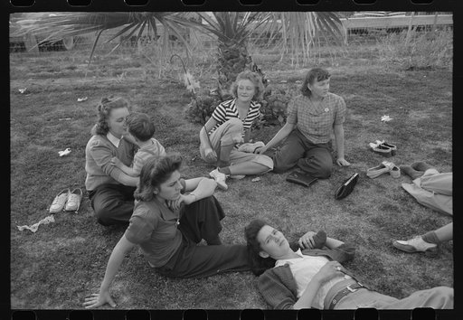 Untitled photo, possibly related to: El Centro (vicinity), California. Young people at the Imperial County Fair