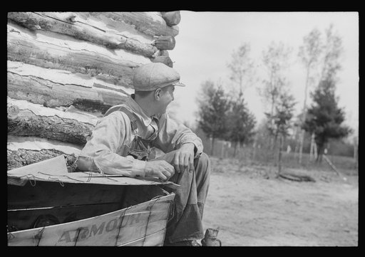 Untitled photo, possibly related to: Son of the Hale family near Black River Falls, Wisconsin