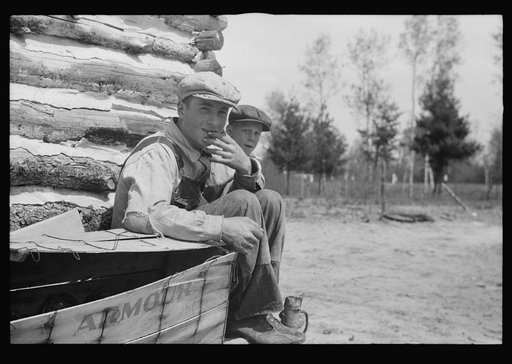 Untitled photo, possibly related to: Son of the Hale family near Black River Falls, Wisconsin