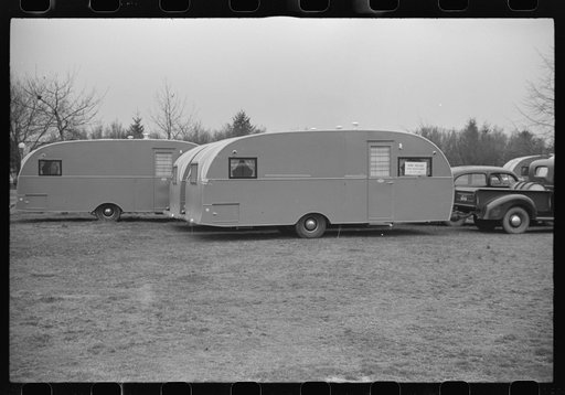 Untitled photo, possibly related to: Washington, D.C. A demonstration of FSA (Farm Security Administration) trailers