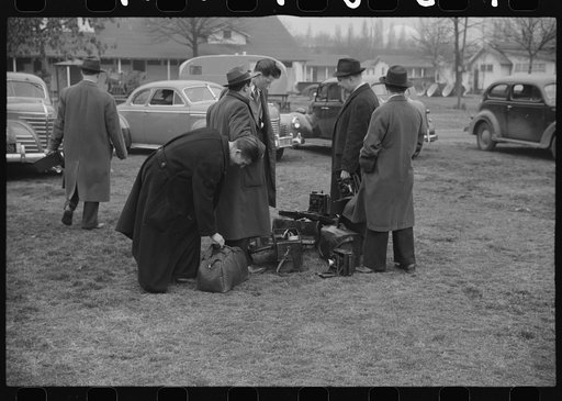 News photographers at tourist camp, Washington, D.C.