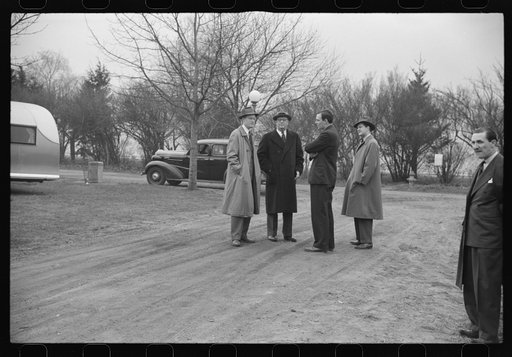 FSA (Farm Security Administration) personnel at trailer camp, Washington, D.C.
