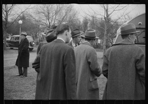 Untitled photo, possibly related to: Washington, D.C. A demonstration of FSA (Farm Security Administration) trailers