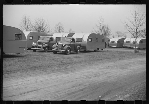 Washington, D.C. A demonstration of FSA (Farm Security Administration) trailers