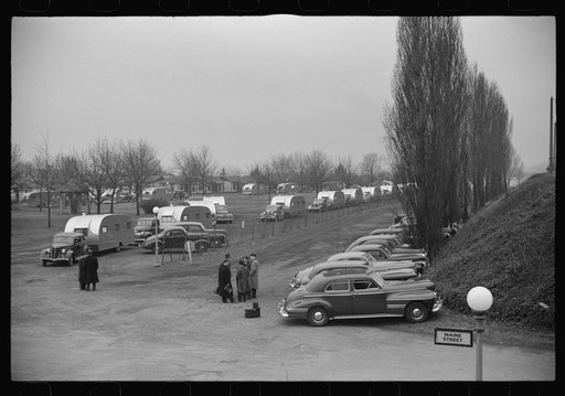 FSA (Farm Security Administration) trailers at Washington, D.C. tourist camp