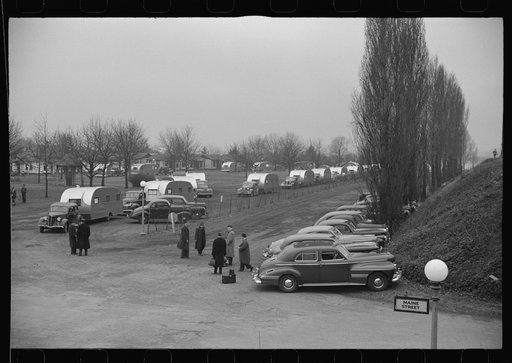 FSA (Farm Security Administration) trailers at Washington, D.C. tourist camp