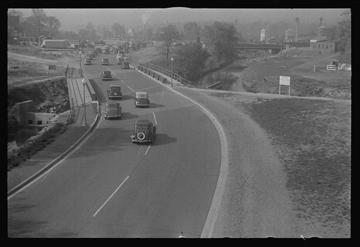 Washington, D.C. Rock Creek Parkway during the construction