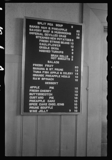 Washington, D.C A small bulletin board in one of the cafeterias of the U.S. Department of Agriculture (?)