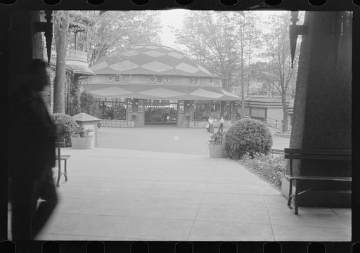 Untitled photo, possibly related to: Glen Echo, Maryland. A view of the merry-go-round at Glen Echo Park