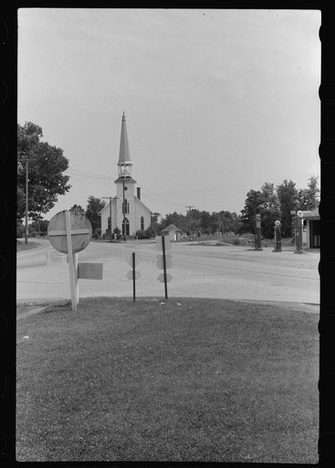 Untitled photo, possibly related to: Highway intersection near Sodus, Michigan