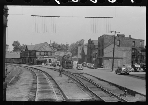 Connellsville, Pennsylvania. A railroad depot