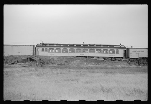Retired railroad car. Doyon, North Dakota