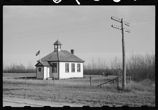 Rural school near Killarney, Canada (Manitoba)