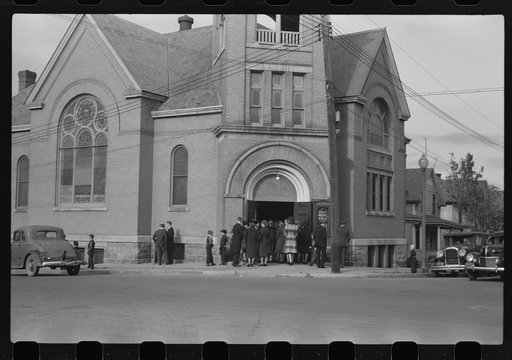 Untitled photo, possibly related to: Lutheran church. Minot, North Dakota