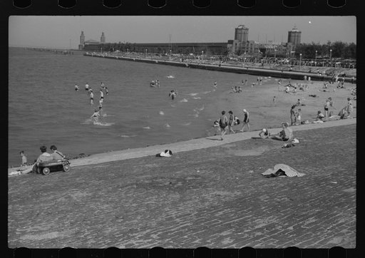Untitled photo, possibly related to: Ohio Street bathing beach. Chicago, Illinois