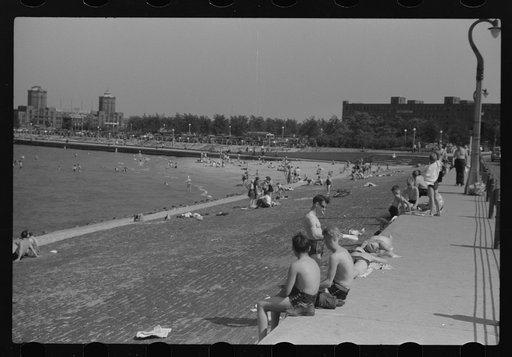 Untitled photo, possibly related to: Ohio Street bathing beach. Chicago, Illinois