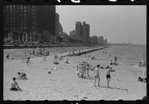 Untitled photo, possibly related to: Ohio Street bathing beach. Chicago, Illinois