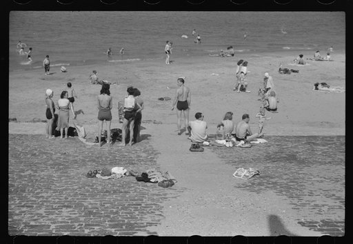 Ohio Street bathing beach. Chicago, Illinois