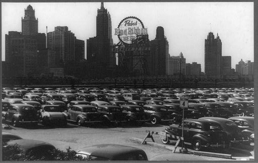 Parking lot. Chicago, Illinois