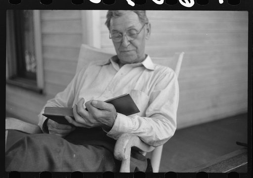 Untitled photo, possibly related to: Front porch. Sunday afternoon, Vincennes, Indiana
