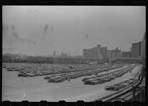 Untitled photo, possibly related to: Parking lot. Chicago, Illinois