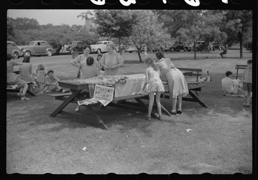 Family picnic. Vincennes, Indiana