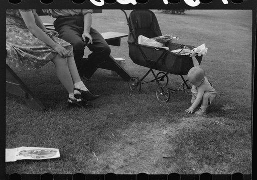 Untitled photo, possibly related to: Sunday afternoon in the park. Vincennes, Indiana