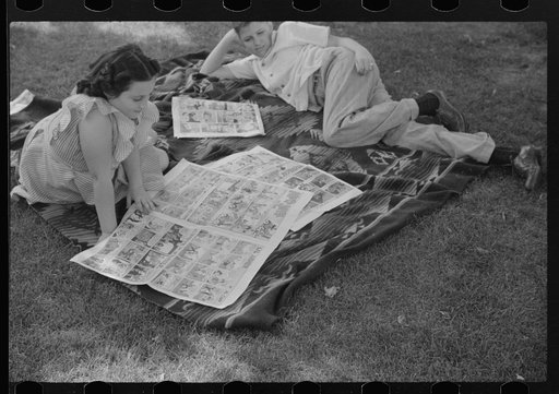 Untitled photo, possibly related to: Sunday afternoon in the park. Vincennes, Indiana