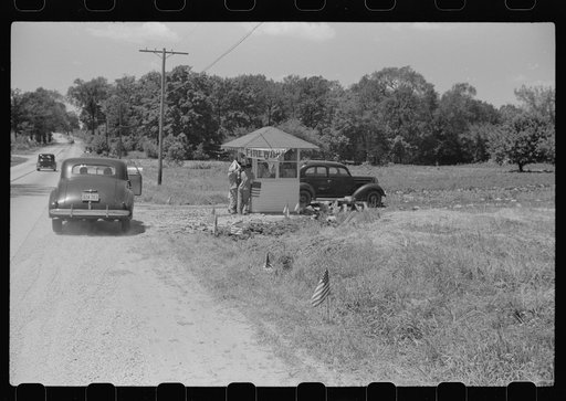 Untitled photo, possibly related to: Fourth of July roadside stand near Milwaukee, Wisconsin