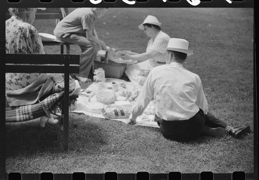 Untitled photo, possibly related to: Fourth of July picnic, Oconomowoc, Wisconsin