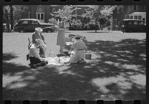 Untitled photo, possibly related to: Fourth of July picnic, Oconomowoc, Wisconsin