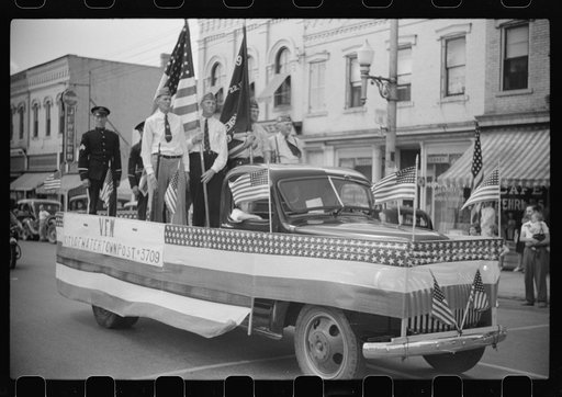 Untitled photo, possibly related to: American Legion in Fourth of July parade, Watertown, Wisconsin