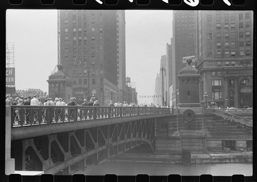 Untitled photo, possibly related to: Drawbridge, Chicago, Illinois